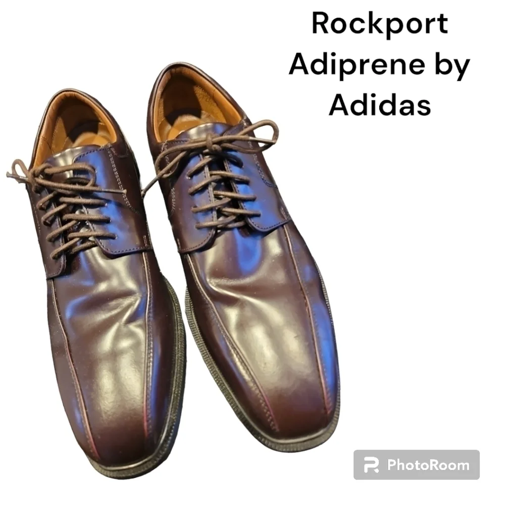 Rockport RocB Toe LA 5710 10.5 Brown Dress Shoe in Box EUC